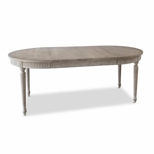 masivny vysuvny rozsiritelny okruhly stol ovalny jedalensky stol sivy country velky provensalsky cottage vidiecky dreveny stol jedalensky nabytok.jpg